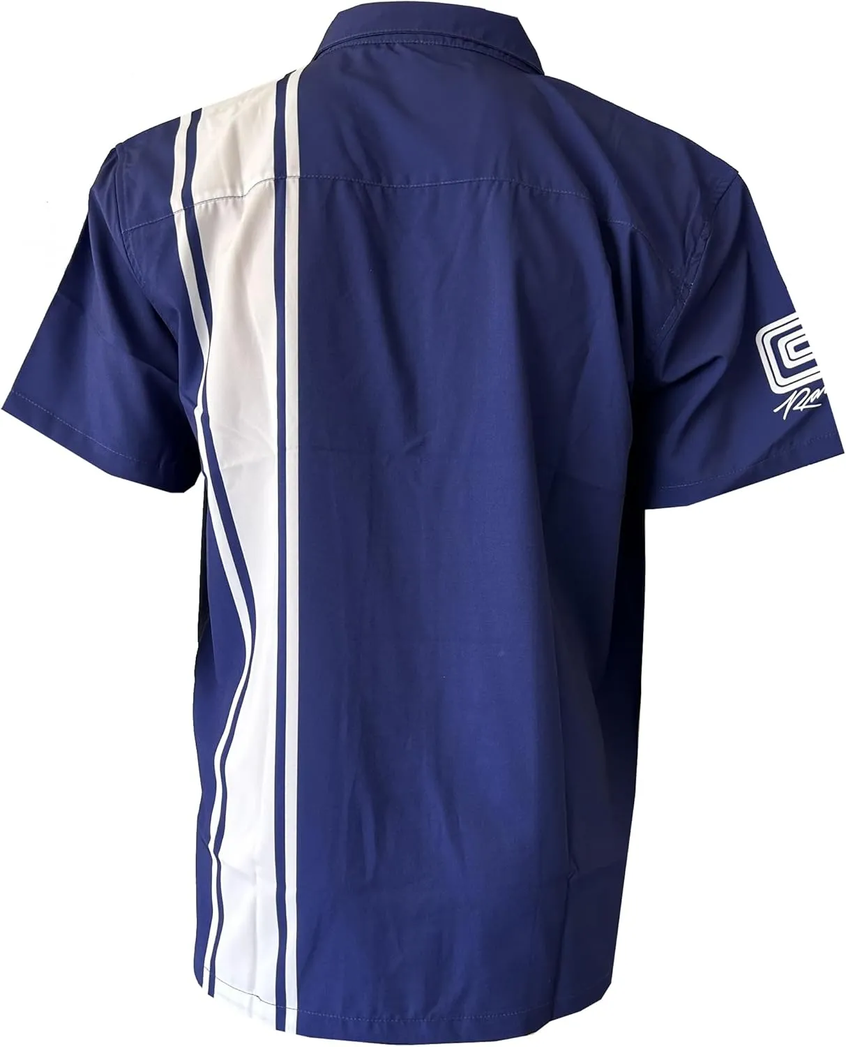 Carroll Shelby Cobra Stripe Camp Shirt - Cuban, Cabana Style Button-Up Shirt