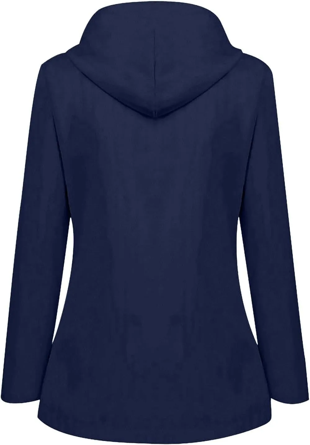COTECRAM 2025 Women's Waterproof Rain Jacket with Hood Lightweight Outdoor Raincoat Long Hooded Trench Coats Windbreaker