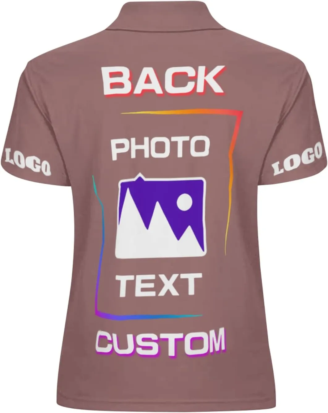 Custom Polo Shirt for Women Your Design Here Logo Work Shirt Personalized Short Sleeve T-Shirt for Sports Tennis