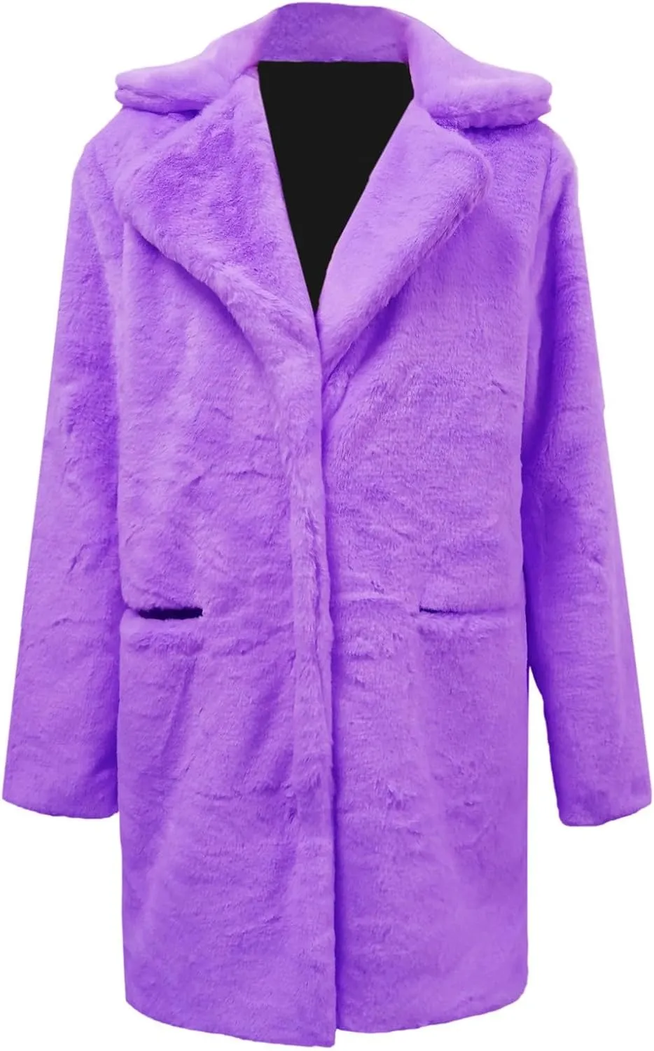 LCMTWX Women's Faux Fur Cropped Jacket Long Jacket Faux Sleeve Short Warm Women's Coat 2023 Fall Winter Fashion Faux Fur