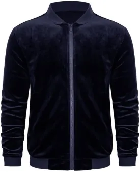 Mens Faux Suede Bomber Jacket Varsity Jacket Windbreaker Vintage Casual Lightweight Leather Coats Jackets