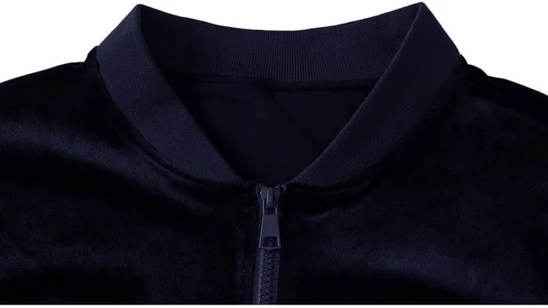 Mens Faux Suede Bomber Jacket Varsity Jacket Windbreaker Vintage Casual Lightweight Leather Coats Jackets