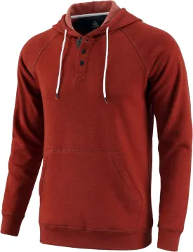 Mens Hoodies Casual Long Sleeve Pullover Sweatshirt Fashion Drawstring Henley Shirts with Kanga Pocket