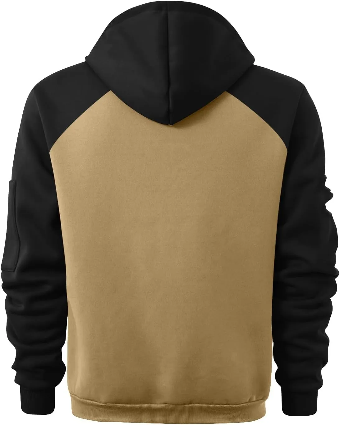 Mens Hoodies Pullover Casual Long Sleeve Waffle Hooded Sweatshirt Fashion Hoodie with Kanga Pocket
