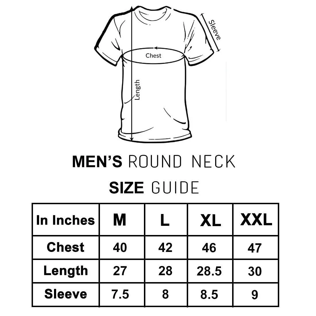 Nutcase Designer Round Neck Men's T-Shirt Wrinkle-Free Poly Cotton Tees - Rise Up