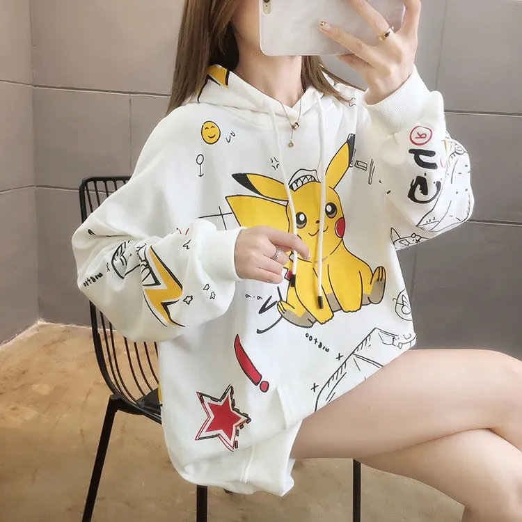 Pikachu Anime Oversized Hoodie