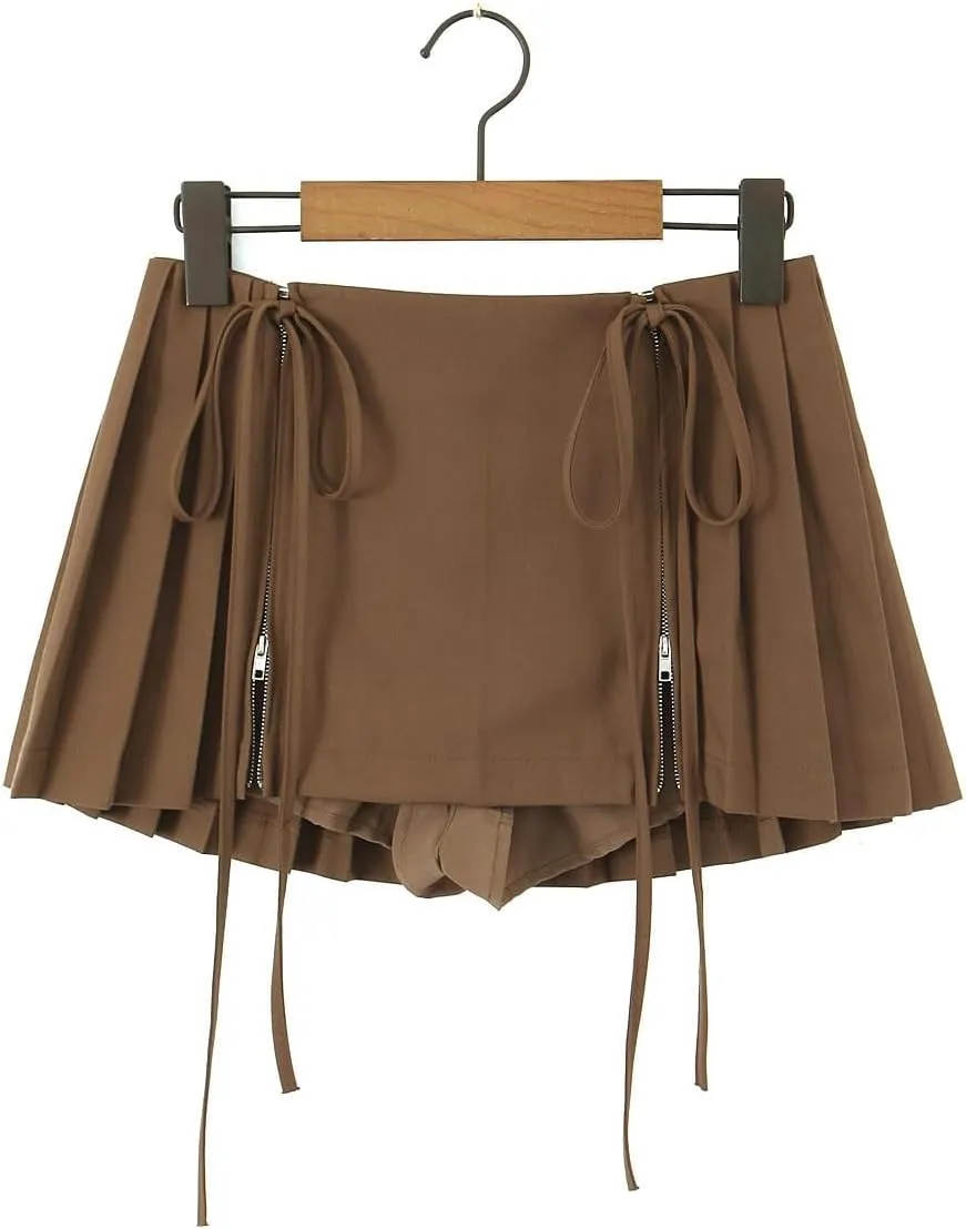 Preppy Y2k Pleated Skirt, Low Rise Skirt, Pleated Mini Skirts, Preppy Clothe for Women, Mini Skirts, Vintage Short