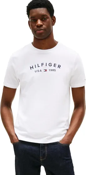 Tommy Hilfiger Men's Short Sleeve Cotton Graphic T-Shirts with Printed Logo