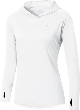 Willit Women's UPF 50  Sun Protection Hoodie SPF Shirt Long Sleeve Hiking Fishing Outdoor Shirt Lightweight Hoodie